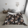 thumbnail image 6 of KLL Lilies Flowers Print Fleece Throw Blanket, Horizontal Fleece Bedding Cute Soft Blankets Comfy Fleece Flannel Plush Home Decor for Couch & Bed -60"x50", 6 of 9