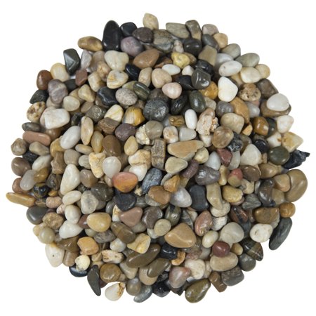 MSI Mixed Polished 0.5 cu. ft . 0.5 cm to 1.2 cm Pebbles 40 lb. Bag (55 Bags / pallet)