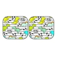 thumbnail image 7 of Haiem Funny Dinosaurs on Stripes Car Windshield Sun Shade (2 Pieces) Foldable Windshield Sun Shade Car Accessories for Truck SUV Pickup-Large, 7 of 7