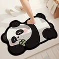 thumbnail image 3 of Bathroom Cartoon Floor Mat Thin Animal Bathroom Floor Mat Soft Absorbent Non Multiple Specifications Suitable For Kitchens And Family Dormitories Large Throws Possum Blanket Fuzzy Blanket with Pom, 3 of 3