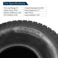thumbnail image 3 of MaxAuto 15x6-6 Front & 20x10-8 Rear Tires for Lawn Garden Mower Tractor 4PR Tubeless, 3 of 5
