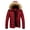 Red, variant on comerut Winter Down Coat Extra Thick Highly Warm Padded High Collar Men Jacket for Outdoor