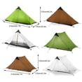 thumbnail image 3 of Soidarity Carpa sin varillas Suministros para acampar Instalación práctica Artesanía Accesorio para exteriores Conveniencia para principiantes carpas Verde/Persona soltera Soidarity OD028552-01, 3 of 6