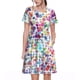 thumbnail image 1 of Disketp Colorful Watercolor Dots para Vestido de Manga Corta para Mujeres, Vestidos de Verano para Mujeres, Casual y Holgado para la Playa, 1 of 6