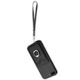 thumbnail image 2 of Wallet Case for iPhone 7 Plus/8 Plus, Stylish Ultra Slim PU Leather Card Slots Ring Stand Wrist Strap Shockproof Protective Thin Lightweight Back Case Cover for iPhone 7 Plus/8 Plus, Black, 2 of 7