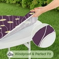 thumbnail image 5 of Daisy Pattern Round Tablecloth with Elastic Edge, Waterproof-Like Polyester, Fits 44-52 Inch Round Table, 5 of 7