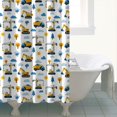 thumbnail image 4 of Cartoon Construction Vehicles Cranes Shower Curtain 72"x84" ,Bathroom Decorative Shower Curtains Set with 12 Hooks,Modern Waterproof Washable Shower Curtain, 4 of 6