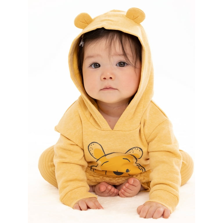Ensemble bébé garçon dors-bien + body + bonnet Disney® Winnie l'Ourson -  ecru