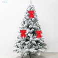 thumbnail image 2 of Festive Gift Box Bow Diy Christmas Bowknot Decoration Packing and Tree Ornament with Wave Plaid Pattern Solid Colors for Holiday, 2 of 4