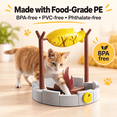 thumbnail image 2 of PetPals Interactive Cat Treat-Dispensing Cat Toy- 11"H, Dispensing, Small, Cat Puzzle Food Toy, Grilled Fish Toy, 2 of 9