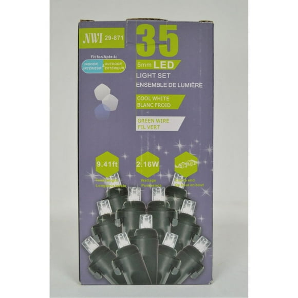 Ensemble De Lumière Intérieur / Extérieur Lt Lt Lt 5 Mm (Ampoules Transparentes) - Ensemble De 2