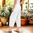 thumbnail image 5 of Ixbnca Children's Long Pants Casual Solid Color Lounge Pants with Pockets Comfy Elastic High Waist Trousers, 5 of 7