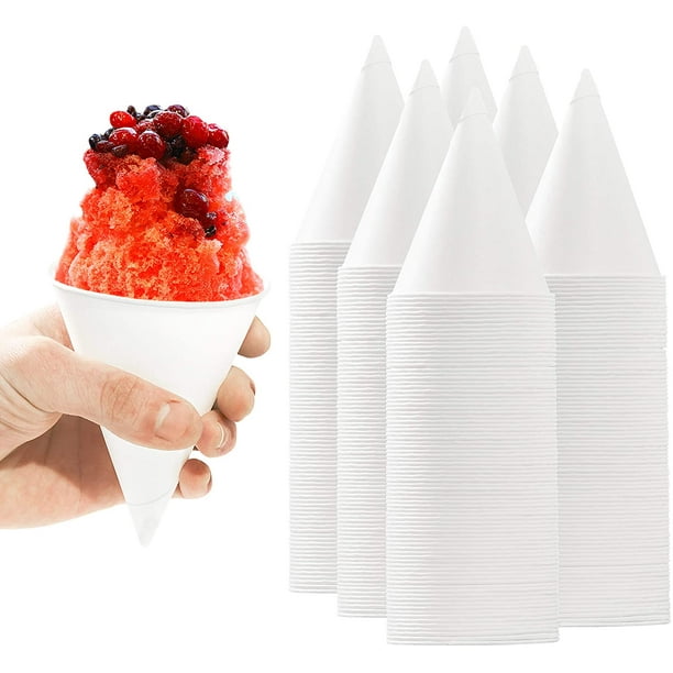Avant Grub 6 oz White Leakproof Paper Cone Water Cups for Home & Office