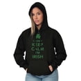 thumbnail image 4 of Funny St Pattys Keep Calm I'm Irish Hoodie Sweatshirt Women Men Brisco Brands S, 4 of 6