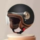 thumbnail image 2 of Helmet for Adults Open Half Helmet for Men, Bicycle Helmets for Mountain Terrain Road Racing E Scooter Moped Road Cycling Black, 2 of 5