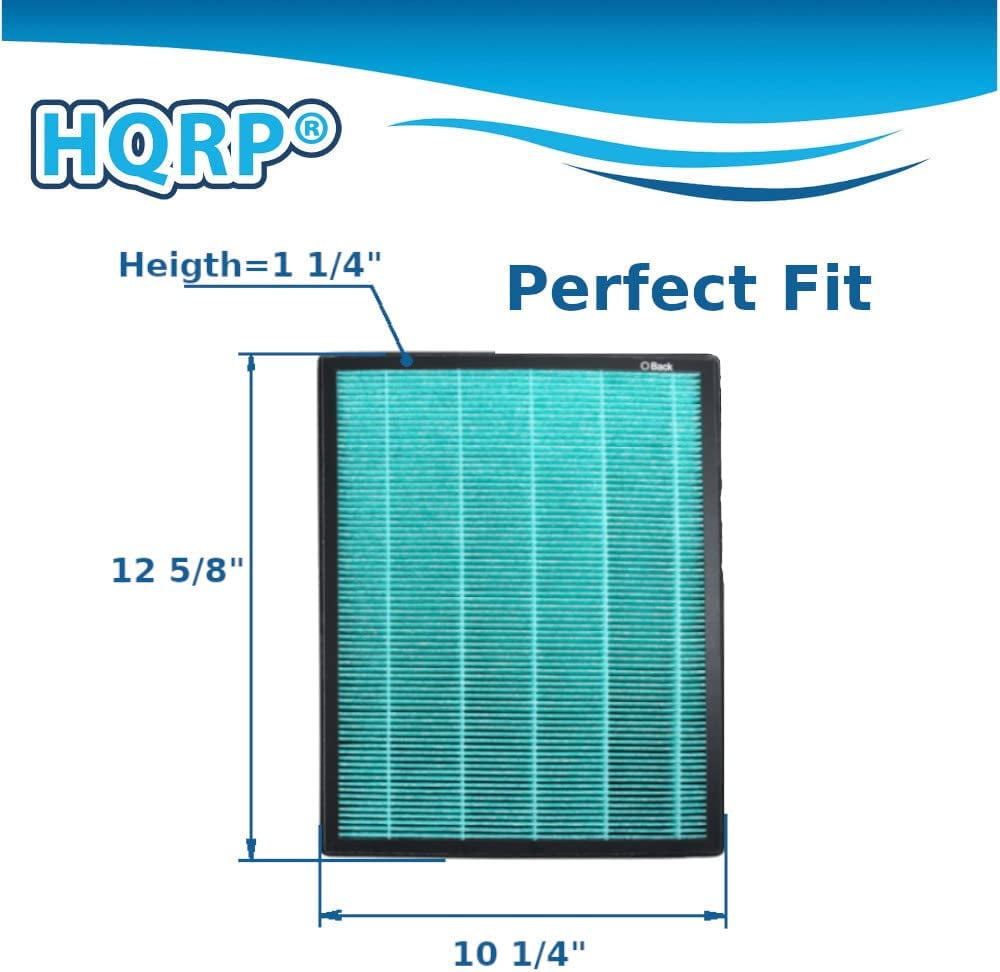 HQRP 2-Pack HEPA Filter Compatible with Coway Airmega MAX2 300 / 300S Smart Air Purifier, 3111635 with Carbon Layer