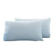 thumbnail image 1 of 2Pcs Solid Color Pillowcase No-Pilling Fine Workmanship Comfortable Delicate Fashion Standard Size Polyester Cotton Bedding Set Plain Color Pillowcase for Bedroom, 1 of 7