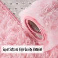 thumbnail image 6 of Lochas Soft Fluffy Rugs Shaggy Plush Area Rug for Bedroom Living Room Home Decor Floor Carpet, 3'x5',Pink, 6 of 7
