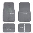 thumbnail image 3 of FH Group, 4pcs Floor Carpet Mats for Auto Car SUV Van Universal Fitment Gray, 3 of 7