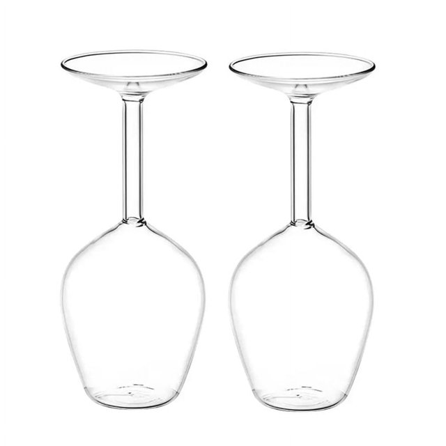 Vaso de cóctel invertido de 14 fl oz Vaso de martini invertido 2 piezas