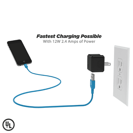 SCOSCHE USBH121PK SuperCube Flip 12W Single USB Port Wall Charger for ALL USB Devices - Pink