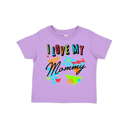 

Inktastic I Love My Mommy- 80s Retro Style Gift Toddler Boy or Toddler Girl T-Shirt