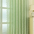 thumbnail image 2 of Innerwin Curtains Rod Pocket Drapes Treatments Solid Window Curtain Panel Luxury Light Filtering Linen Textured Home Decor Green W:55"x H:96"/ 140cm*245cm, 2 of 8