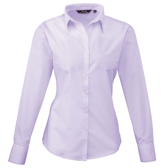 Premier Blouse en Popeline à Manches Longues pour Femmes