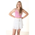 thumbnail image 3 of Ragstock White Ruffle Tiered Mini Skirt, 3 of 4