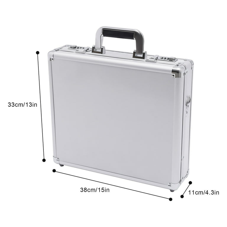 Miumaeov Locking Briefcase Hard Laptop Case Aluminum Alloy