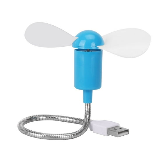USB Rechargeable Mini Portable Fan Handheld Travel Folding Fans for Home Office, USB Fan Clip Desk Personal Fan, Table Fans - Blue