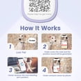thumbnail image 3 of Etiqueta de identificación para mascotas Pawaii Silent Silicone Dog con código QR, 1 paquete, color morado, 3 of 8