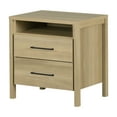 thumbnail image 2 of South Shore Gravity 2-Drawer Nightstand for Adult, in Natural Ash, 2 of 14