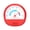Red, variant on Rupoun Mechanical Fridge Thermometer, White Dial Refrigerator and Freezer Temperature Monitor for Home Kitchen Food Safety (2.55 inches / 6.5 cm)