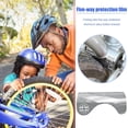 thumbnail image 3 of 2 pegatinas de soporte inferior para bicicleta plegable Brompton BB almohadilla protectora plateada, 3 of 5