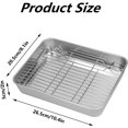 thumbnail image 2 of Poêle à Rôtir Antiadhésive, Petite Poêle à Rôtir avec Support Plat, Ensemble de Poêle et Support, Poêle à Rôtir Professionnelle avec Support Antiadhésif (26.5cm), 2 of 7