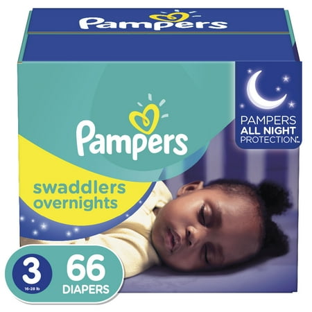 Pampers Swaddlers Overnight Diapers - Size 3 (66ct)