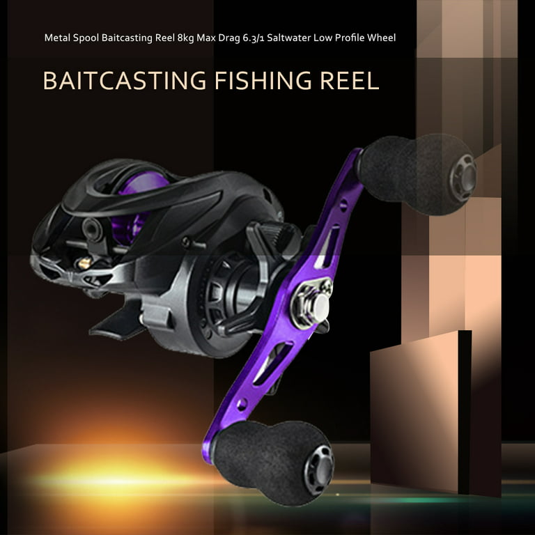 OBSESSION Bait Casting FISHING Reel 6.3:1 Max Drag 10kg Saltwater Long  Casting Magnetic Force Jigging Reel Trolling Fishing Reel