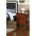 thumbnail image 5 of Wood 2-Drawer Nightstand in Cherry, 22"L x 16"W x 25"H, 5 of 7