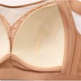 thumbnail image 3 of Hrsba Lace Bra,Wireless Bras for Women,Everyday Bras,Solid Color Wirefree Seamless Plus Size Large Cup Bra with Lace Details for Daily Wear, 3 of 5
