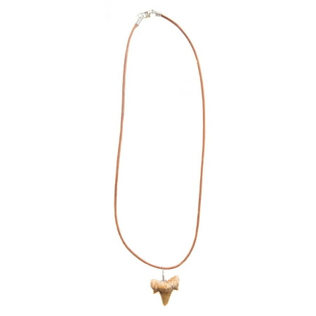 Natural Turquoise Nugget Necklace (Shark Tooth Necklace for Men Boys Teens Kids - Genuine Fossil Pendant on Stylish Leather Necklace - Cool Men's Classic Surfer Style Necklaces -)