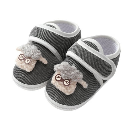 

Infant Ribbed Sneakers Baby Boys Girls Crib Shoes Soft Anti-slip Sole Toddler Casual Shoes Cozy Fluffy Cartoon First Walker Newborn Prewalker 0-18M