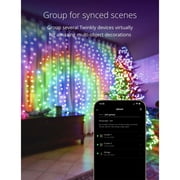 Twinkly Curtain App-Controlled Smart 210 Multicolor RGB+W LED Christmas Lights