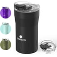 thumbnail image 1 of TRAHOO-Santeco Tasse de Voyage 12oz Tasses à Café Isolées avec Couvercle Rabattable, Tasses à Café en Acier Inoxydable Anti-Déversement, Gobelet à Double Paroi Réutilisable pour Café Chaud/glacé Thé - Noir, 1 of 4