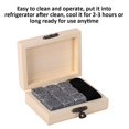 thumbnail image 3 of Juego de Regalo de Piedras Enfriadoras de Whisky, 9 Piezas/Caja de Hielo de Piedra de Fiesta, Barra esanía, Cerveza, Whisky, Zumo (gris) Ice Stone Ice Spptty cuidado personal, 3 of 7