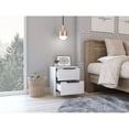 thumbnail image 6 of Xukmct Beside Table with 2 Drawer, Wood Nightstand for Home, Bedroom, White, 6 of 6