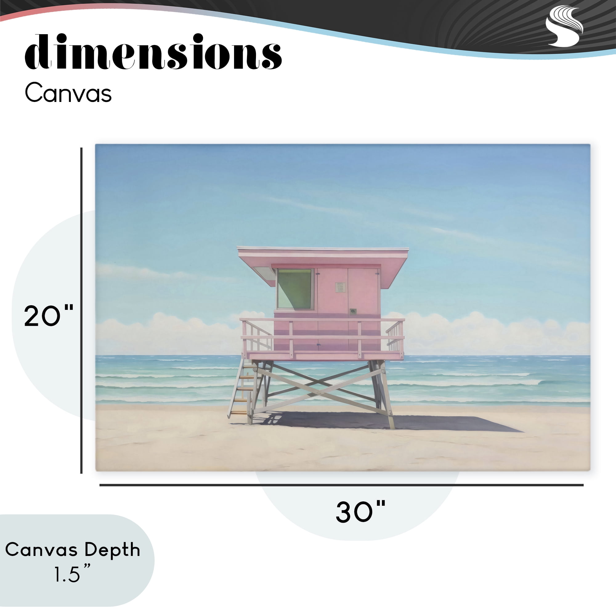 Stupell Industries Miami Beach Lifeguard Station Canvas Wall Art, design by Creative Studio
