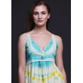 thumbnail image 3 of Bimba Tie-Dye Printed Adjustable Spaghetti Strap Long Maxi Dress Summer Beachwear-Large, 3 of 5
