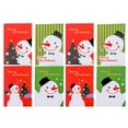 thumbnail image 1 of Shisuyan 48pcs Pocket Organizer Cartoon Notebook Christmas Themed Lovely Notebook for Children Christmas Snowman Design (Random Style), 1 of 8