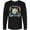 AB-Black, variant on Inktastic Happy Hanukkah Dreidel and Laurels Long Sleeve T-Shirt